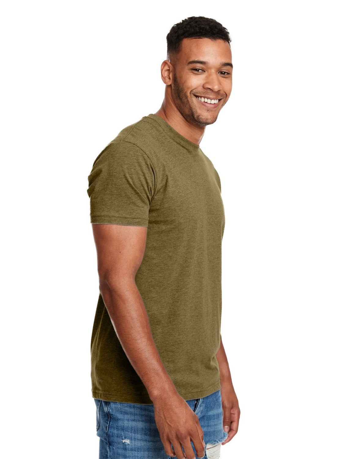 Gildan Men Military Green T-Shirts Value Pack Shirts for Men