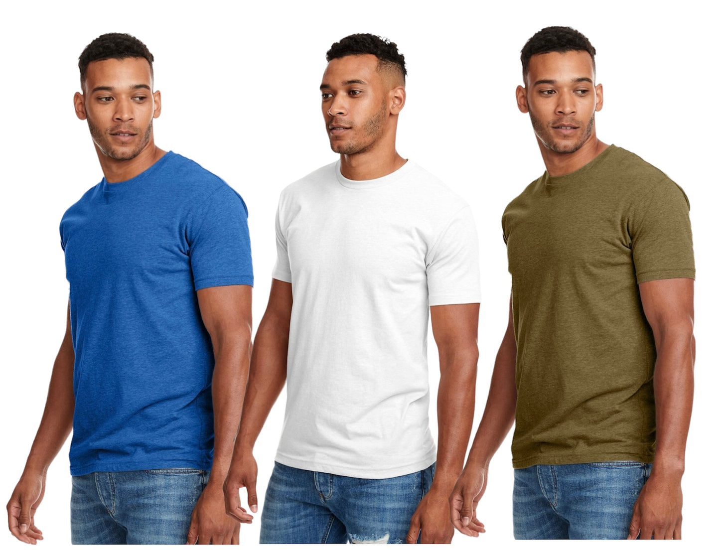 Light 3 Pack Crewneck Premium T-shirts