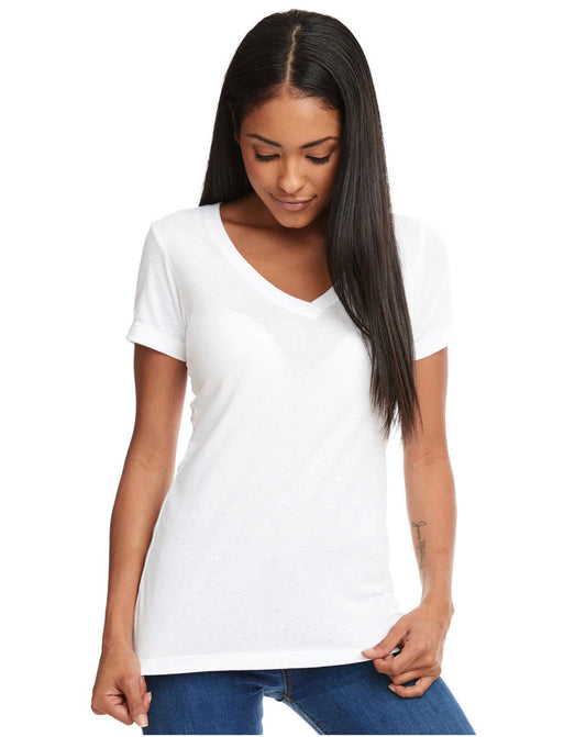 White Premium V-neck