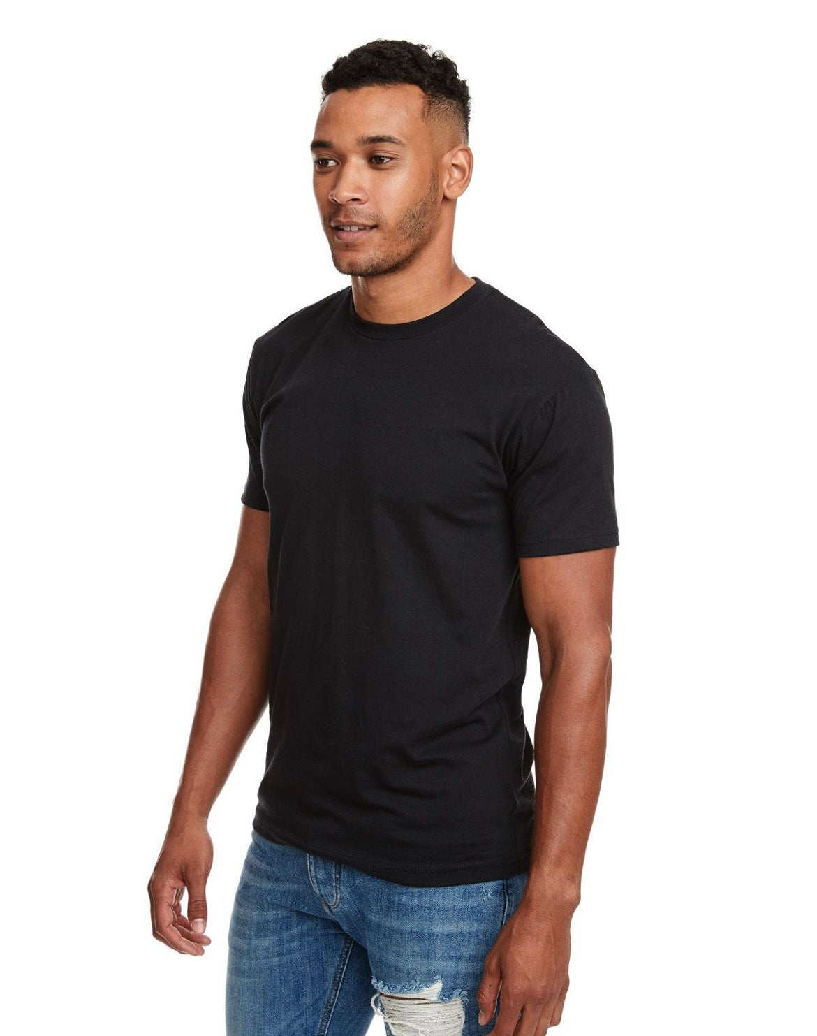 Black Premium Crewneck T-shirt