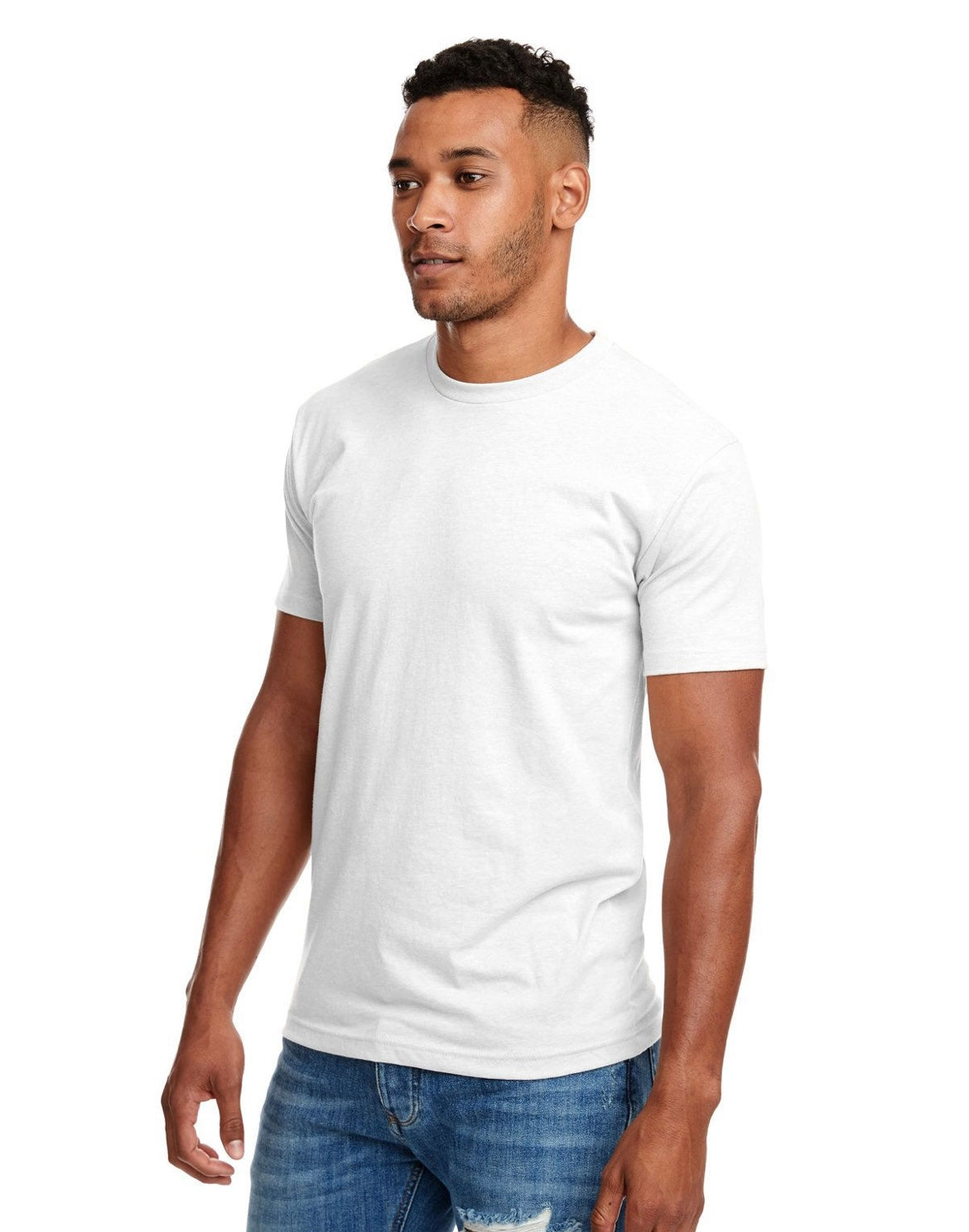 White Premium Crewneck T-shirt